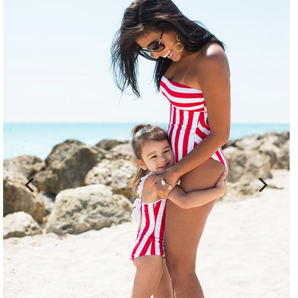 Elie and Bella mommy & me matching one piece swim